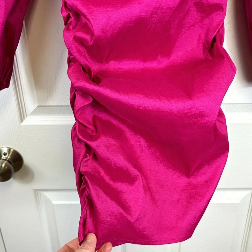 NWT Lovers + Friends Lorenza magenta pink mini dress sz xs - Picture 9 of 13